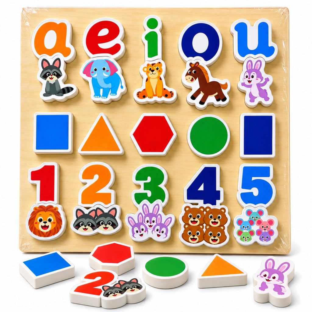 Juego de letras, números y figuras WendyPlast