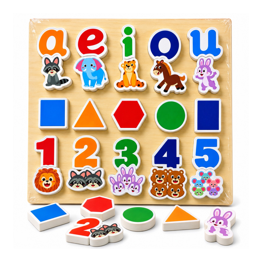 Juego de Letras, Números y Figuras