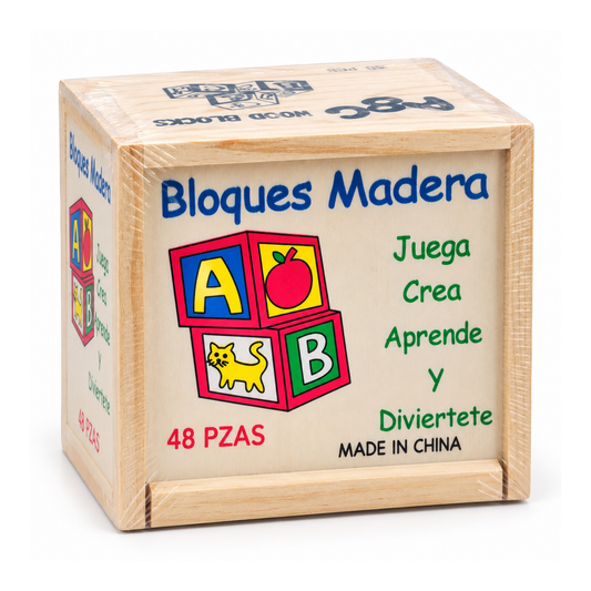 Bloques de Madera – 48 Piezas