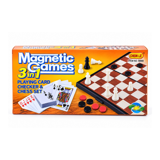 Ajedrez Magnético 3 en 1